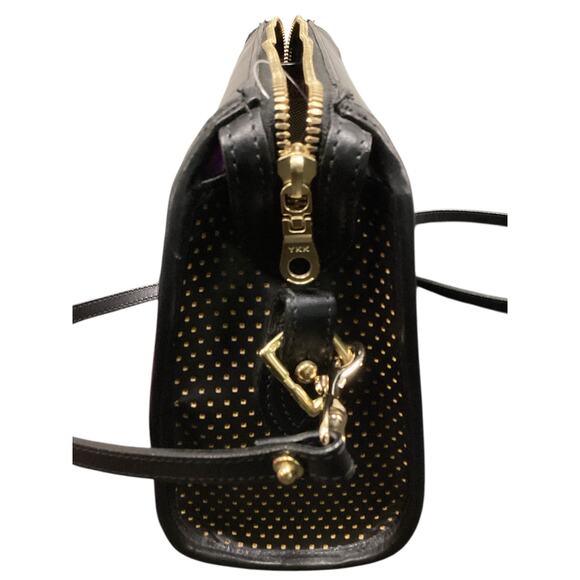 Never Used Vintage Dooney &Bourke Crossbody Women’s 1Size Leather Black & Yellow - Picture 4 of 9